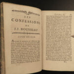 1782 Confessions of Jean-Jacques Rousseau Autobiography Enlightenment Philosophy