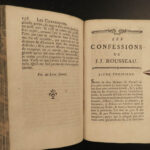 1782 Confessions of Jean-Jacques Rousseau Autobiography Enlightenment Philosophy