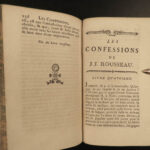 1782 Confessions of Jean-Jacques Rousseau Autobiography Enlightenment Philosophy