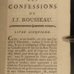 1782 Confessions of Jean-Jacques Rousseau Autobiography Enlightenment Philosophy