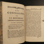 1782 Confessions of Jean-Jacques Rousseau Autobiography Enlightenment Philosophy