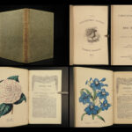 1853 FLOWERS Floricultural Cabinet Florist Magazine Color Botany Botanical ART