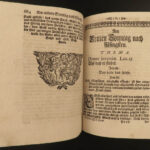 1709 RARE German Bible Sermons Johann Graff Augsburg Vellum Binding Germany