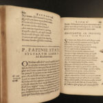 1613 STATIUS Rome Mythology Achilles Thebaid Silva influenced Chaucer & Dante