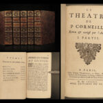 1692 Plays of Pierre Corneille French Theatre Le Cid Nicomede Drama 5v SET Paris