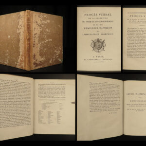 1805 1ed Coronation of Napoleon Bonaparte & Empress Josephine FRANCE French Rev