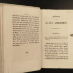 1857 Saint Ambrose Bishop of Milan BEAUTIFUL BINDING Miracles Roman Empire