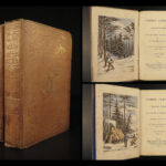 1855 HUNTING 1ed Sporting CANADA Native American Indians Acadia Halifax Fishing