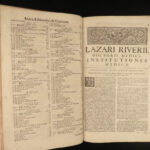 1737 Medicine & Surgery Lazare Riviere + Weinhart Anatomy Pathology HUGE FOLIO