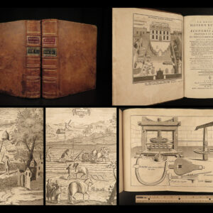 1790 Liger Rustic House Bees Beekeeping Hunting Wine Cuisine Rustique Falconry