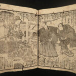 1858 Japanese Beautiful Women Samurai Tokugawa Bakufu Ukiyoe Gesaku Illustrated