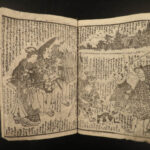 1863 Japanese Cat Monster Ukiyoe Color Seven Manifestations of Golden Flower