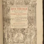 1594 1ed Thomas Aquinas Summa Theologica Aristotle Physics Opera Omnia FOLIO