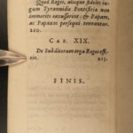 1627 1st ed De Jure Regni Diascepsis Irvine Constantine Catholic Church Popes