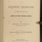 1862 General McClellan Manual Bayonet Fencing Civil War SOLDIER Provenance WI