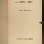 1923 ECONOMICS 1ed Money Credit and Commerce Alfred Marshall Finance Trade RARE