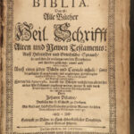 1684 HUGE Calvin Piscator BIBLE German Biblia Swiss Bern Switzerland Reformed