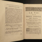 1691 Catholic Saint Teresa Avila Mysticism Spanish Mystic Carmelite Nun Monastic