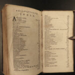 1650 1ed Erasmus Rotterdam Colloquies Humanism Philosophy War Latin Elzevier