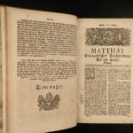 1753 Peikhart Jesuit BIBLE & Commentary German Stephens Cathedral Vienna 4v HUGE