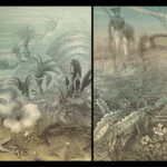 1860 SEA MONSTERS Wonders FISH Marine Biology Science Illustrated Ocean Voyages