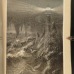 1860 SEA MONSTERS Wonders FISH Marine Biology Science Illustrated Ocean Voyages