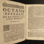 1642 1ed Ancient ROME Costume Clothing Illustrated Re Vestiaria Octavio Ferrari