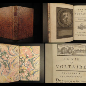 1786 1ed Life of VOLTAIRE by Theophile Duvernet French Literature Philosophy