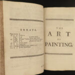 1716 Art of Painting Fresnoy & Dryden ENGLISH Rubens Holbein Michelangelo 2in1