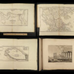 1830 Greek ATLAS Maps Travels of Anacharsis Greece Philosophy Persia Barthelemy