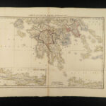 1830 Greek ATLAS Maps Travels of Anacharsis Greece Philosophy Persia Barthelemy