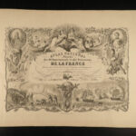 1846 1ed HUGE French ATLAS 43 MAPS Illustrated Victor Lefasseur ENORMOUS France