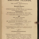 1818 BOTANY Linnaeus British Plants Withering Natural Science Flora 4v Botanical