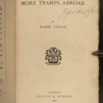 1897 Mark Twain 1ed More Tramps Abroad Following the Equator Travelogue India