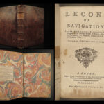 1775 Lessons of NAVIGATION Dulague French Jallineau 1785 Captain PROVENANCE