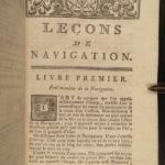 1775 Lessons of NAVIGATION Dulague French Jallineau 1785 Captain PROVENANCE