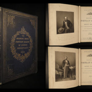 1859 HUGE Drawing Room 80 Portraits Gallery Spurgeon Stephenson Prince Alfred 2v