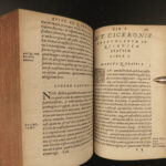 1581 CICERO Politics Philosophy ROME Letters Orations Atticum Lambin Strasburg