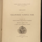 1899 Geology of Yellowstone National Park Geyser Fossil Forest Geological Survey
