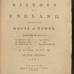 1759 David Hume History of England TUDOR Dynasty Henry VIII Queen Mary 2v SET