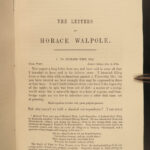 1857 Letters of Horace Walpole Noble English History Satire Horace Mann 9v