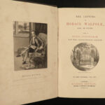 1857 Letters of Horace Walpole Noble English History Satire Horace Mann 9v