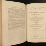 1853 World History MAPS Greece Russia Egypt Mogul INDIA Jews Asia Rome Brownell