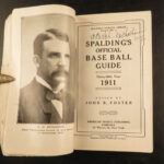 1911 1ed Spalding Baseball Guide Ty Cobb Christy Mathewson Honus Wagner A’s