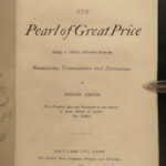 1888 Pearl of Great Price Joseph Smith Mormonism LDS Church Utah Book of Mormon
