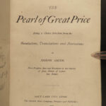 1888 Pearl of Great Price Joseph Smith Mormonism LDS Church Utah Book of Mormon