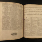 1738 HUGE 1ed BIBLE Concordance King James Scottish Cruden KJV + Apocrypha