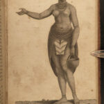 1791 AFRICA Voyages Vaillant Hottentot Ethnology Zoology Giraffe Illustrated 2v