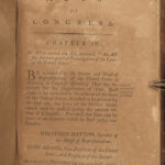 1796 1st ed EARLY Laws of United States of America Flag Congress Taxes Politics