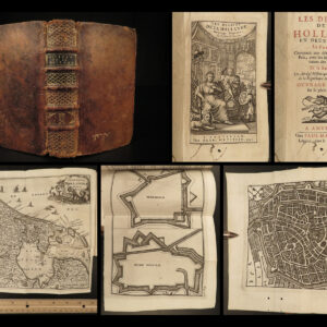 1699 RARE Holland DUTCH Parival MAPS Netherlands City Views Amsterdam Leiden